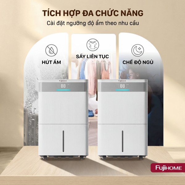 Hình ảnh chi tiết Máy hút ẩm dân dụng Fujihome DH40NW - Ảnh số 12
