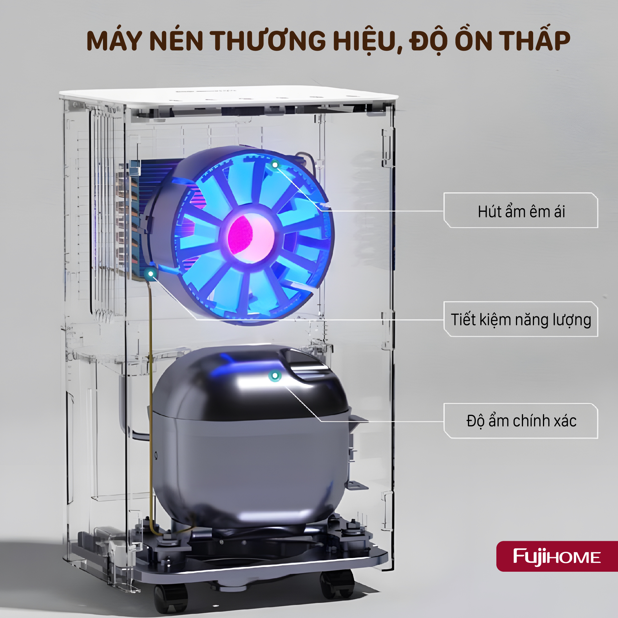 Hình ảnh chi tiết Máy hút ẩm dân dụng Fujihome DH40NW - Ảnh số 15