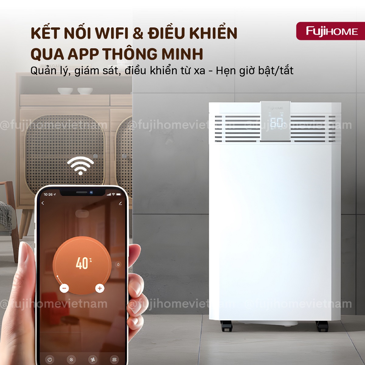 Hình ảnh chi tiết Máy hút ẩm công suất lớn Fujihome DH60W-HEPA - Ảnh số 22