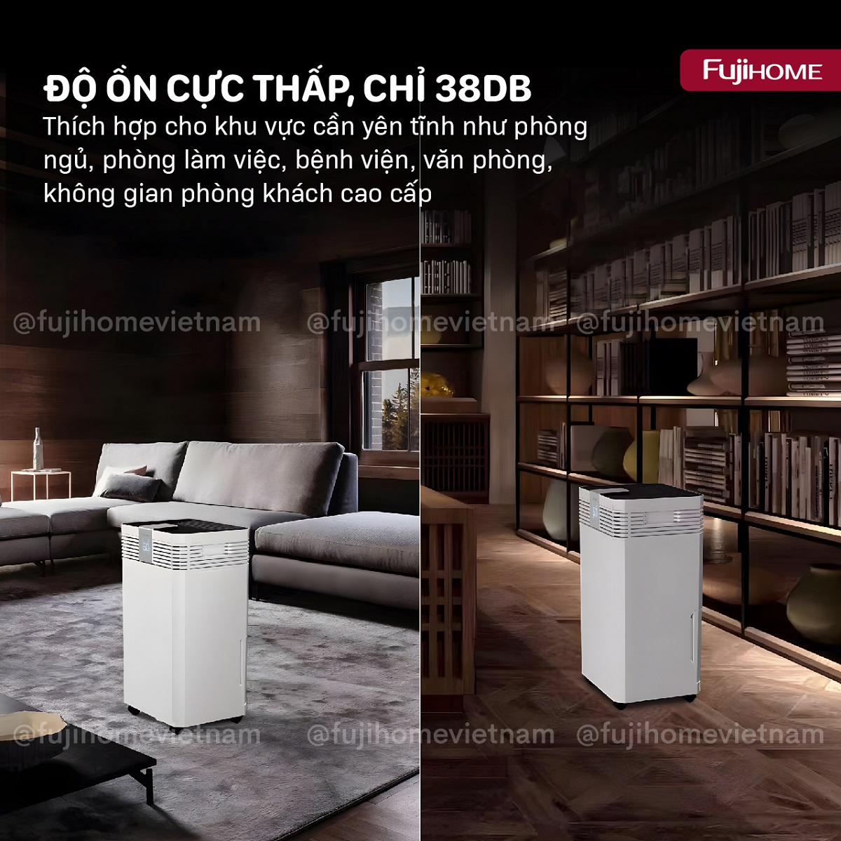 Hình ảnh chi tiết Máy hút ẩm công suất lớn Fujihome DH60W-HEPA - Ảnh số 24