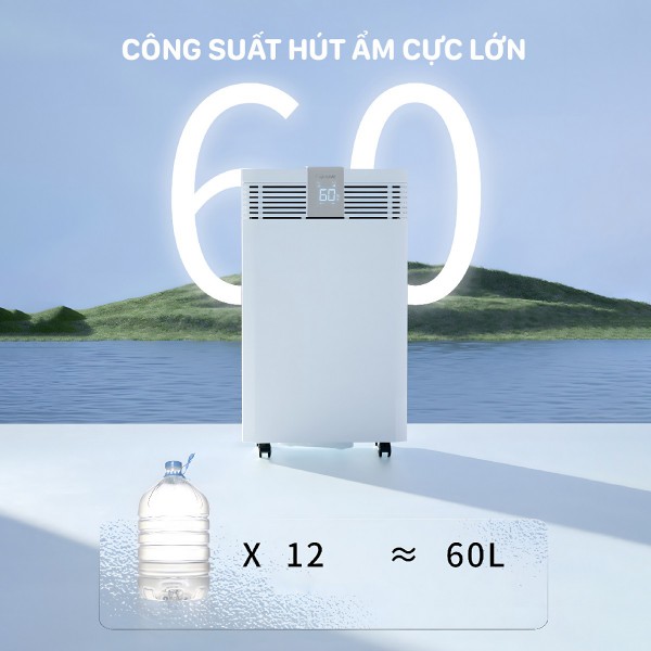 Hình ảnh chi tiết Máy hút ẩm công suất lớn Fujihome DH60W-HEPA - Ảnh số 5