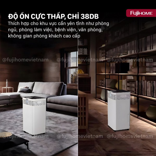 Hình ảnh chi tiết Máy hút ẩm công suất lớn Fujihome DH60W-HEPA - Ảnh số 10