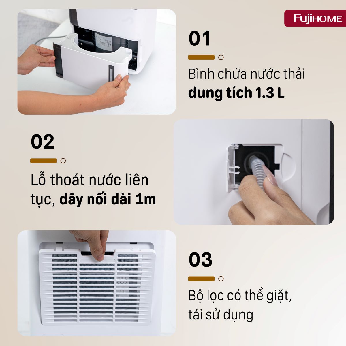 Hình ảnh chi tiết Máy hút ẩm dân dụng Fujihome DH07 - Ảnh số 22
