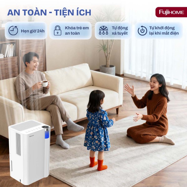 Hình ảnh chi tiết Máy hút ẩm dân dụng Fujihome DH10NEW - Ảnh số 15