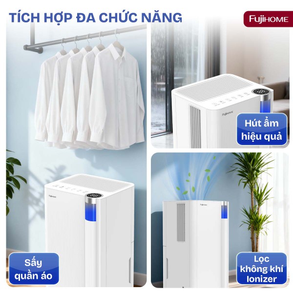 Hình ảnh chi tiết Máy hút ẩm dân dụng Fujihome DH10NEW - Ảnh số 7