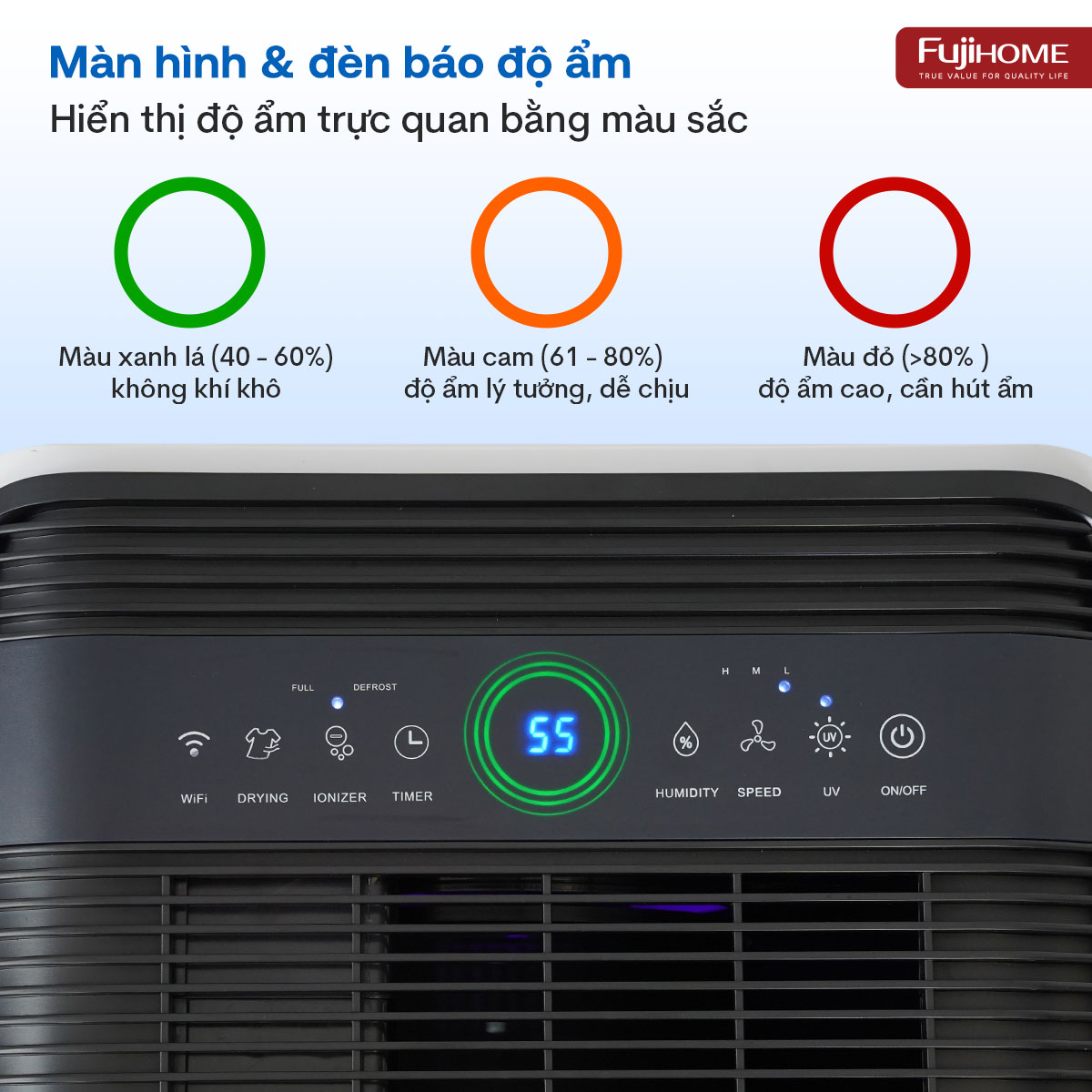 Hình ảnh chi tiết Máy hút ẩm dân dụng Fujihome DH35W-HEPA - Ảnh số 19