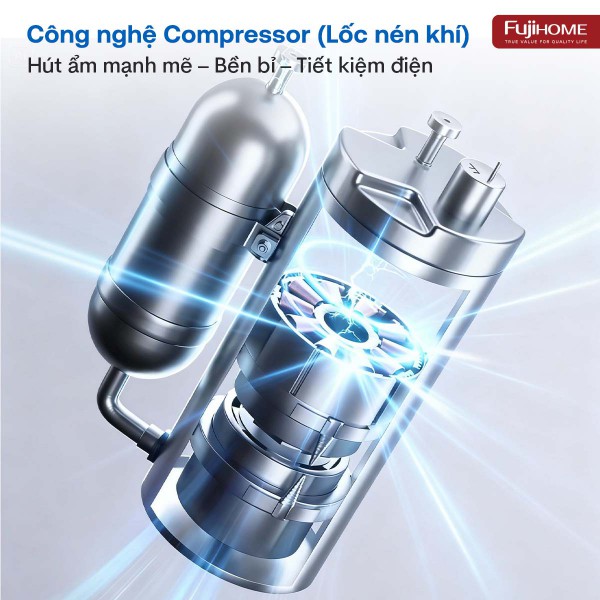 Hình ảnh chi tiết Máy hút ẩm dân dụng Fujihome DH35W-HEPA - Ảnh số 10