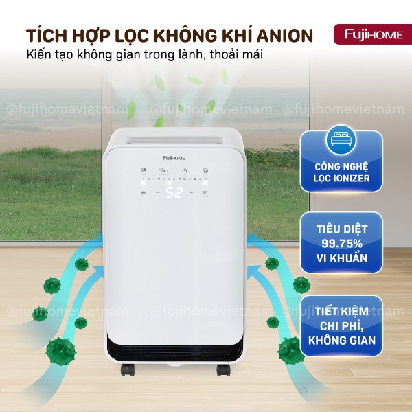 Hình ảnh chi tiết Máy hút ẩm dân dụng Fujihome DH12NEW (kết nối điều khiển wifi từ xa) - Ảnh số 5