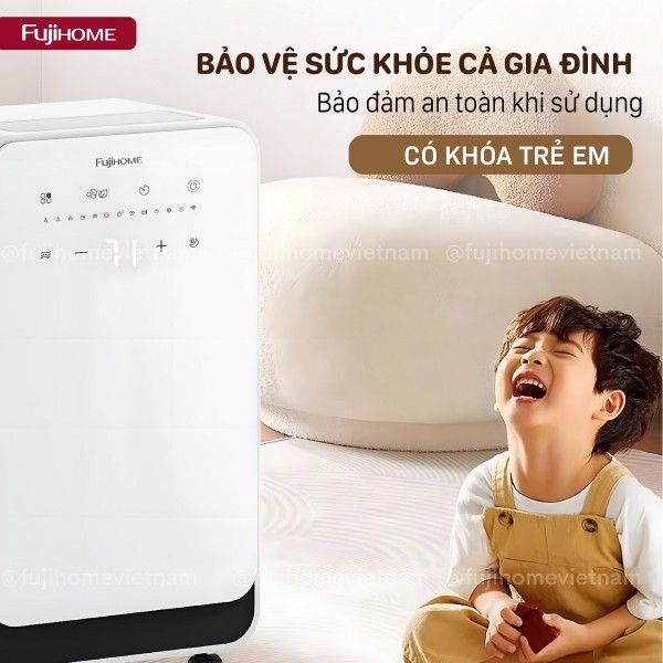 Hình ảnh chi tiết Máy hút ẩm dân dụng Fujihome DH12NEW (kết nối điều khiển wifi từ xa) - Ảnh số 11