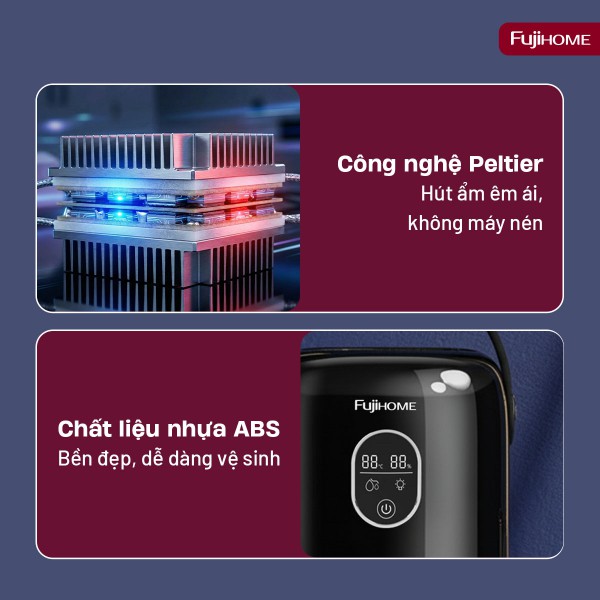 Hình ảnh chi tiết Máy hút ẩm bán dẫn mini Fujihome DHP035-MINI - Ảnh số 4
