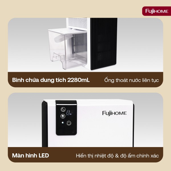 Hình ảnh chi tiết Máy hút ẩm bán dẫn mini Fujihome DHP23-MINI - Ảnh số 12