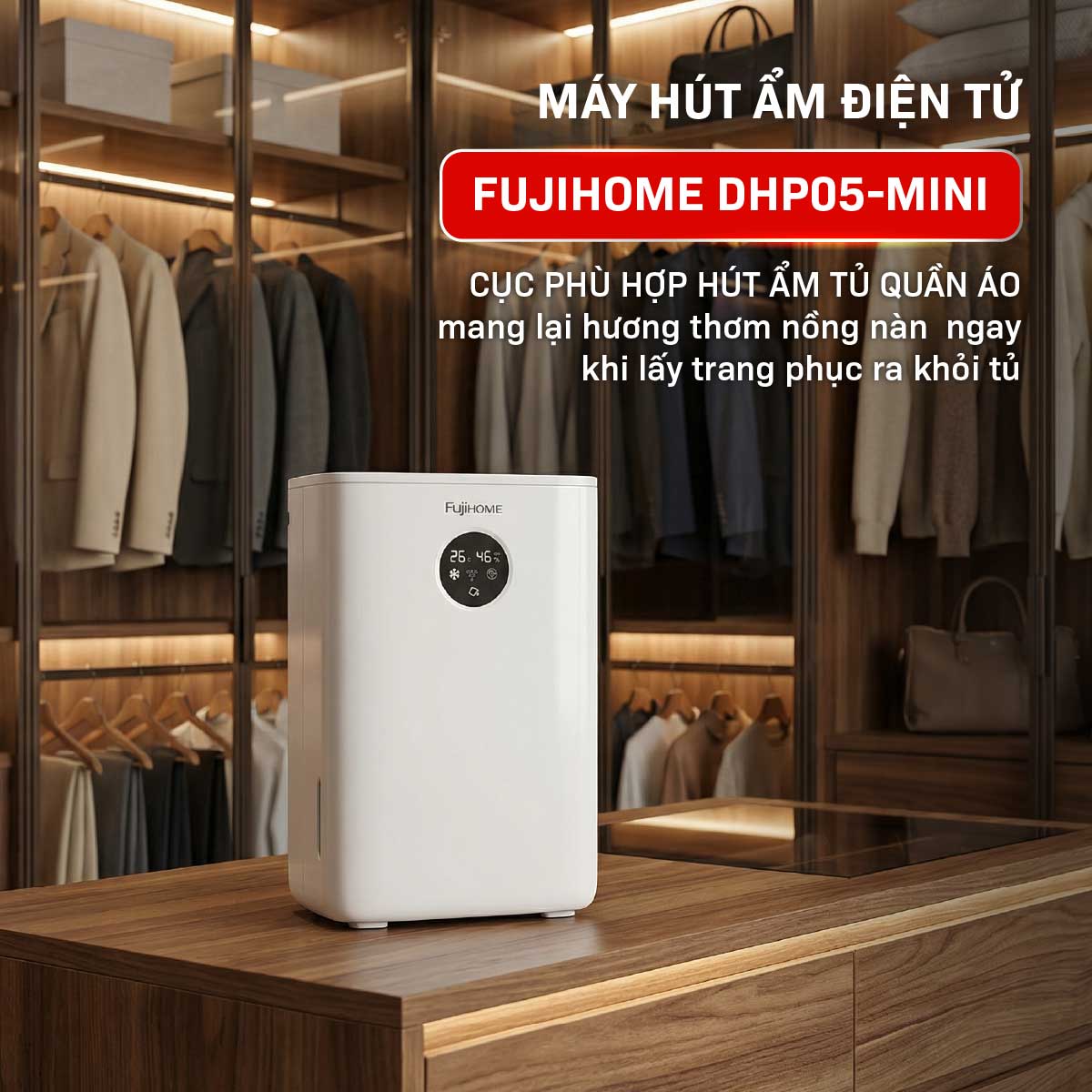 Hình ảnh chi tiết Máy hút ẩm bán dẫn tích hợp lọc không khí Fujihome DHP05-MINI - Ảnh số 13