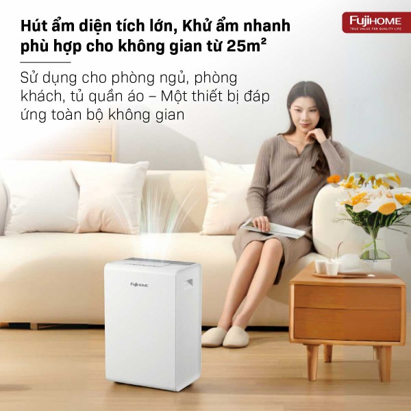 Hình ảnh chi tiết Máy hút ẩm dân dụng Fujihome DH14W-HEPA - Ảnh số 13