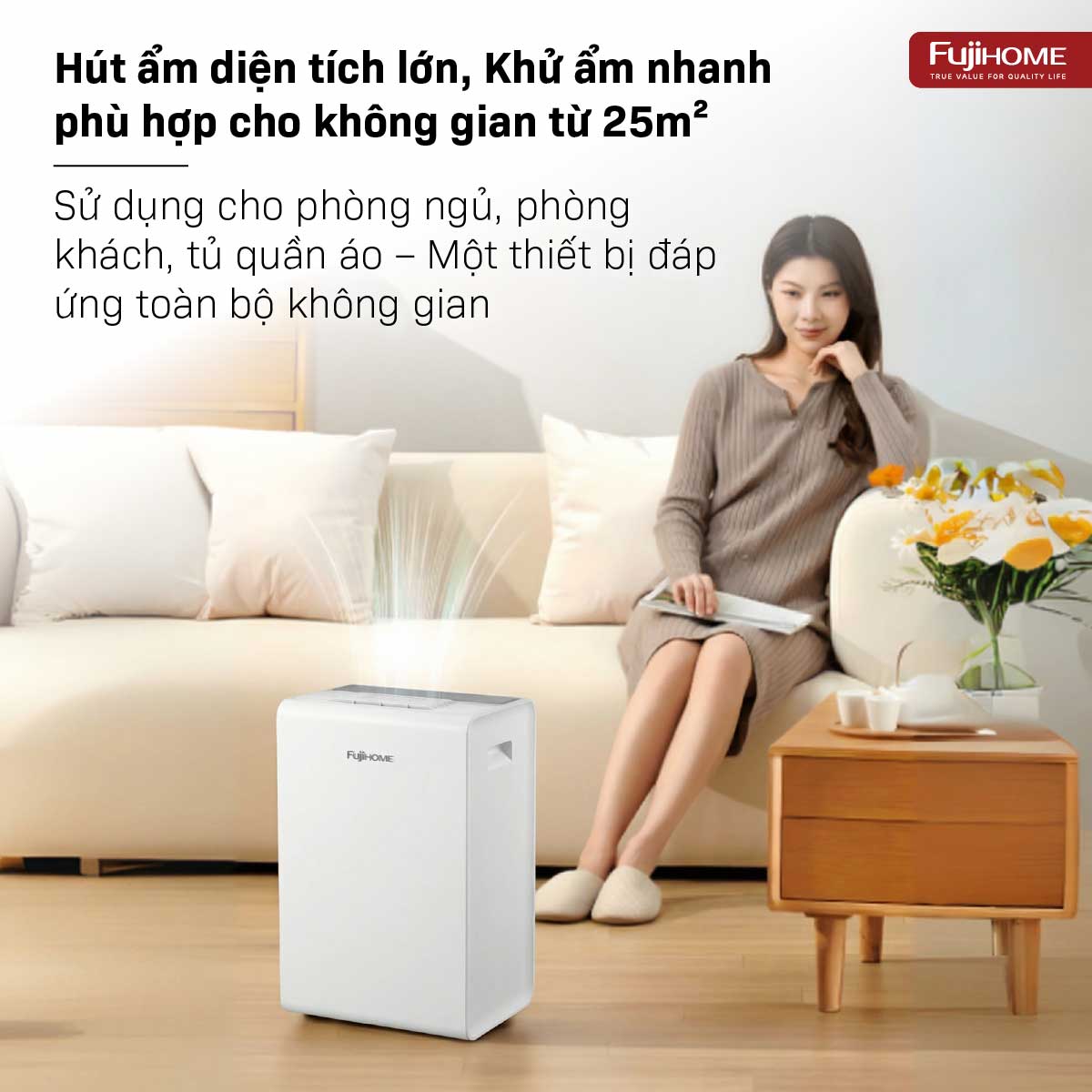 Hình ảnh chi tiết Máy hút ẩm dân dụng Fujihome DH14W-HEPA - Ảnh số 17