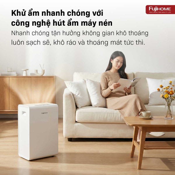 Hình ảnh chi tiết Máy hút ẩm dân dụng Fujihome DH14W-HEPA - Ảnh số 10