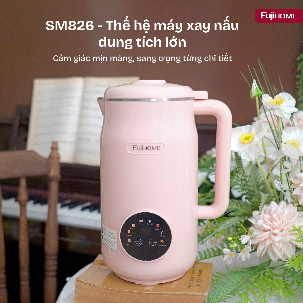 Hình ảnh chi tiết Máy làm sữa hạt đa năng Fujihome SM826 - Ảnh số 15