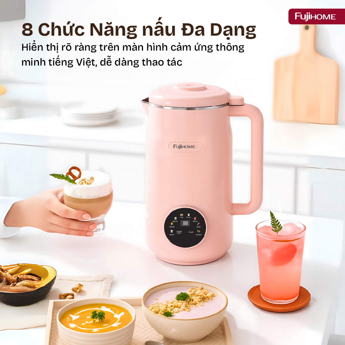 Hình ảnh chi tiết Máy làm sữa hạt đa năng Fujihome SM826 - Ảnh số 21