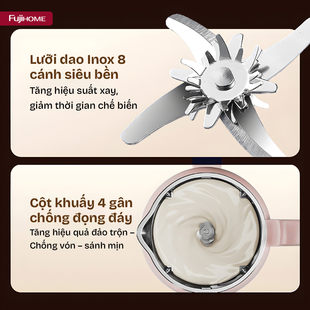 Hình ảnh chi tiết Máy làm sữa hạt đa năng Fujihome SM826 - Ảnh số 23