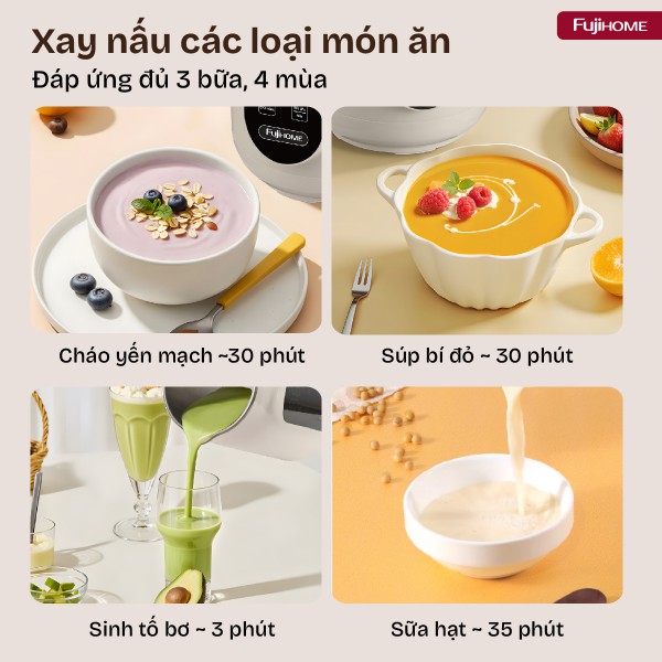 Hình ảnh chi tiết Máy làm sữa hạt đa năng Fujihome SM826 - Ảnh số 5