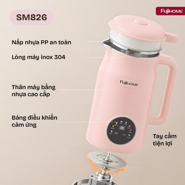 Hình ảnh chi tiết Máy làm sữa hạt đa năng Fujihome SM826 - Ảnh số 11