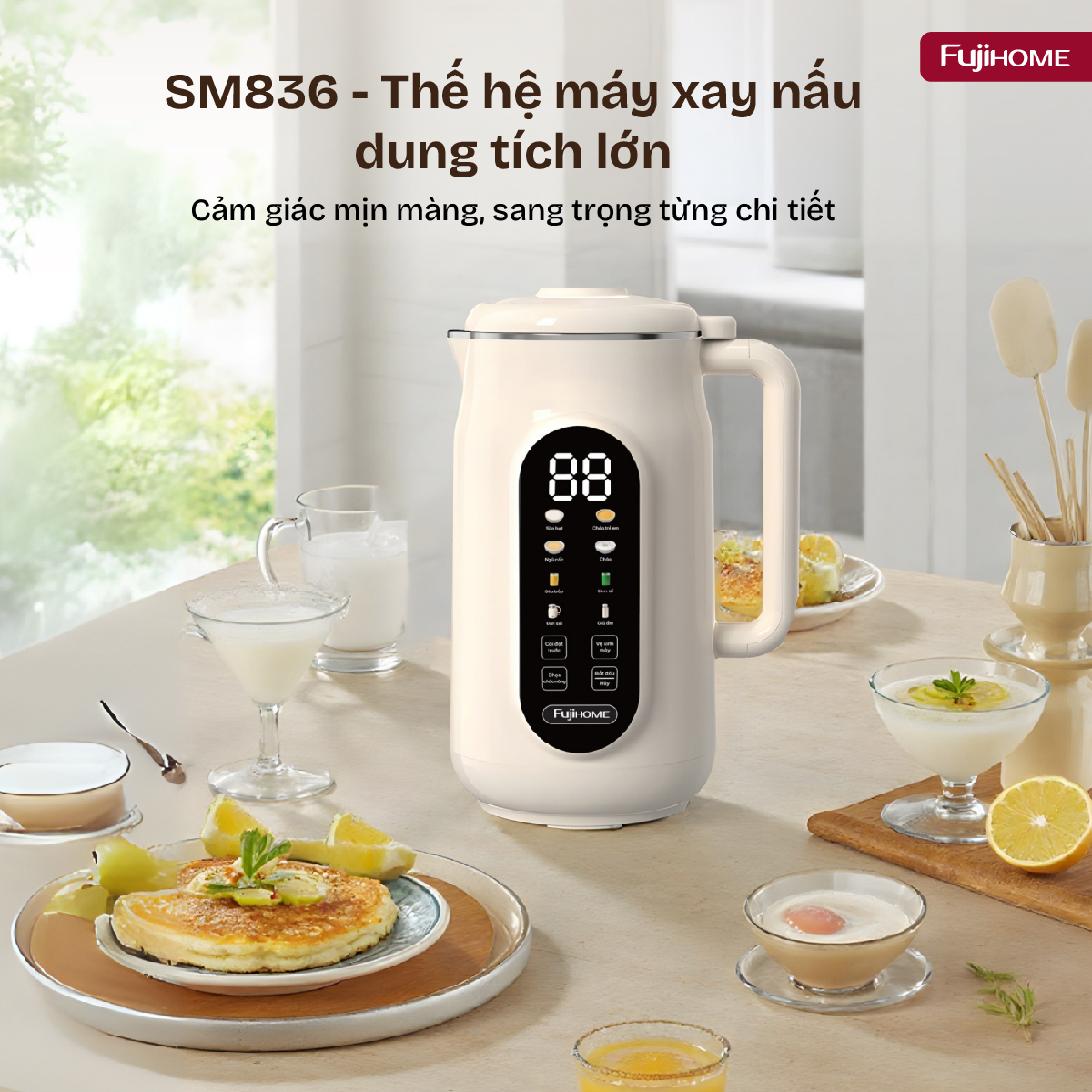 Hình ảnh chi tiết Máy làm sữa hạt đa năng Fujihome SM836 - Ảnh số 16