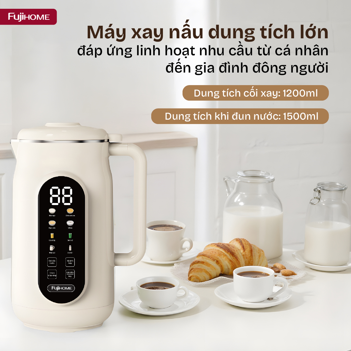 Hình ảnh chi tiết Máy làm sữa hạt đa năng Fujihome SM836 - Ảnh số 20