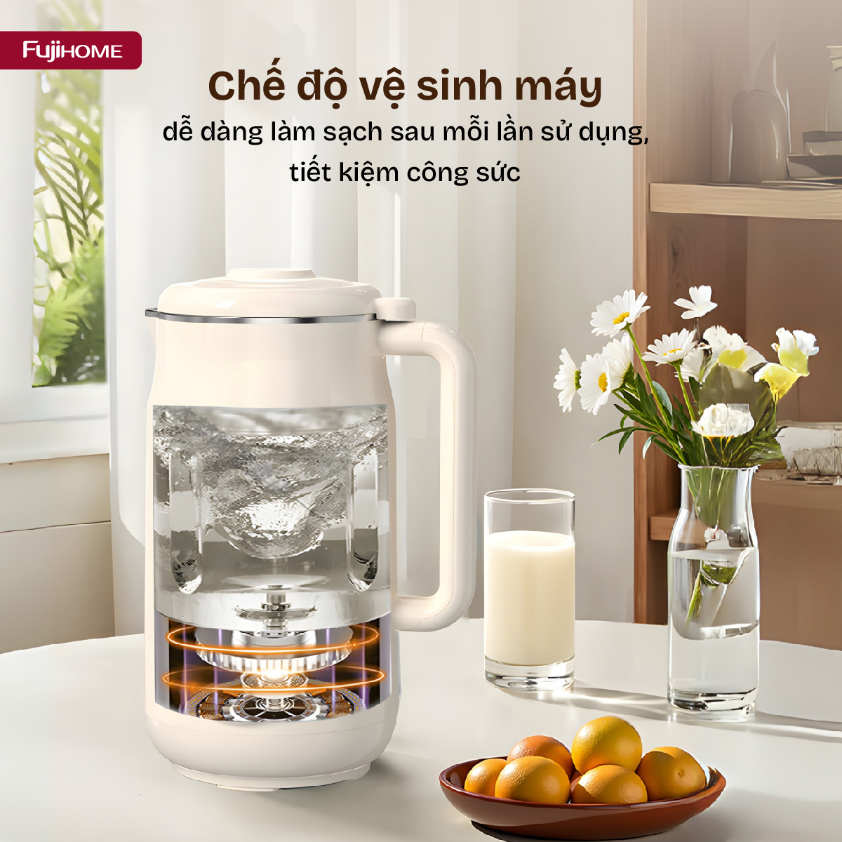 Hình ảnh chi tiết Máy làm sữa hạt đa năng Fujihome SM836 - Ảnh số 27