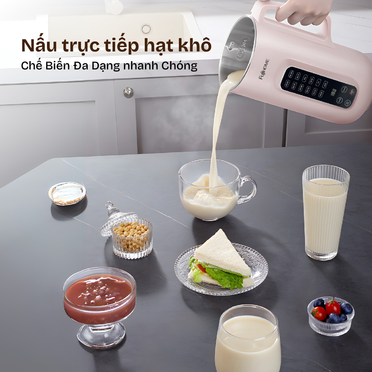 Hình ảnh chi tiết Máy làm sữa hạt đa năng Fujihome SM1626 - Ảnh số 20