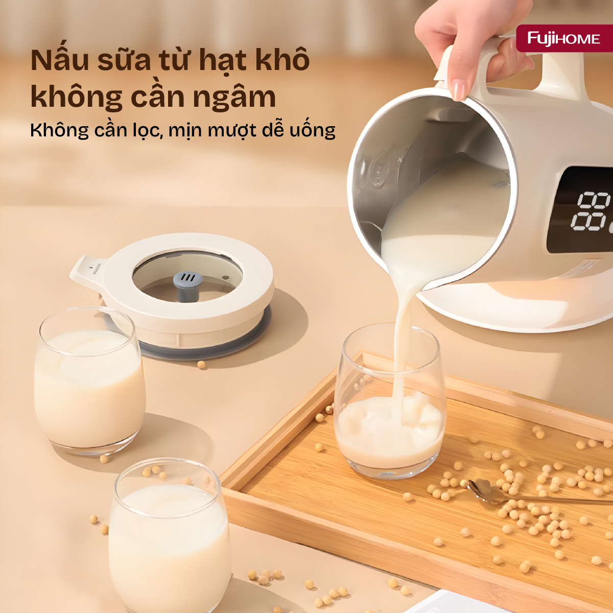 Hình ảnh chi tiết Máy làm sữa hạt đa năng Fujihome SM1636 - Ảnh số 28