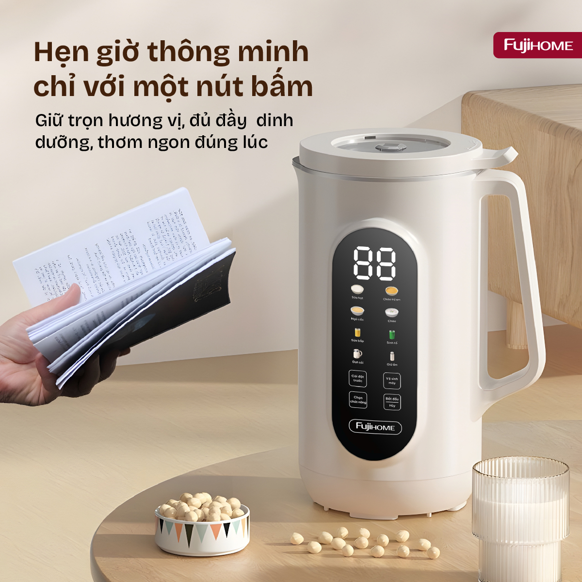 Hình ảnh chi tiết Máy làm sữa hạt đa năng Fujihome SM1636 - Ảnh số 31