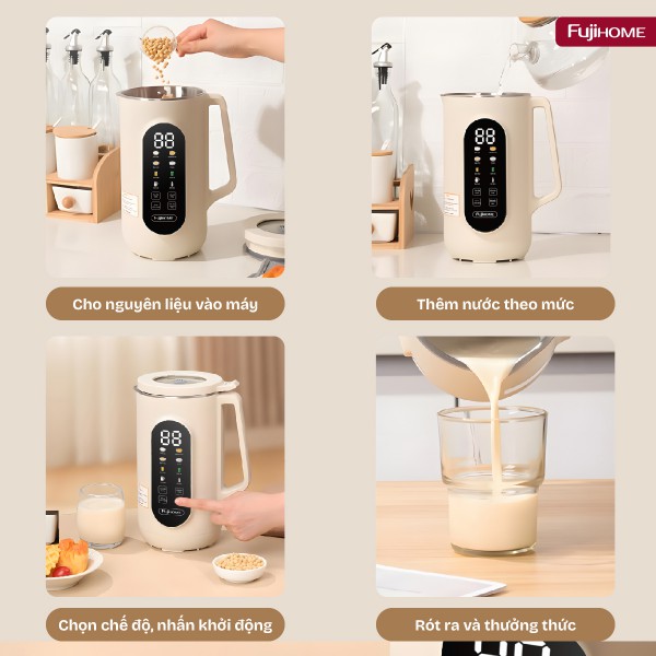 Hình ảnh chi tiết Máy làm sữa hạt đa năng Fujihome SM1636 - Ảnh số 5