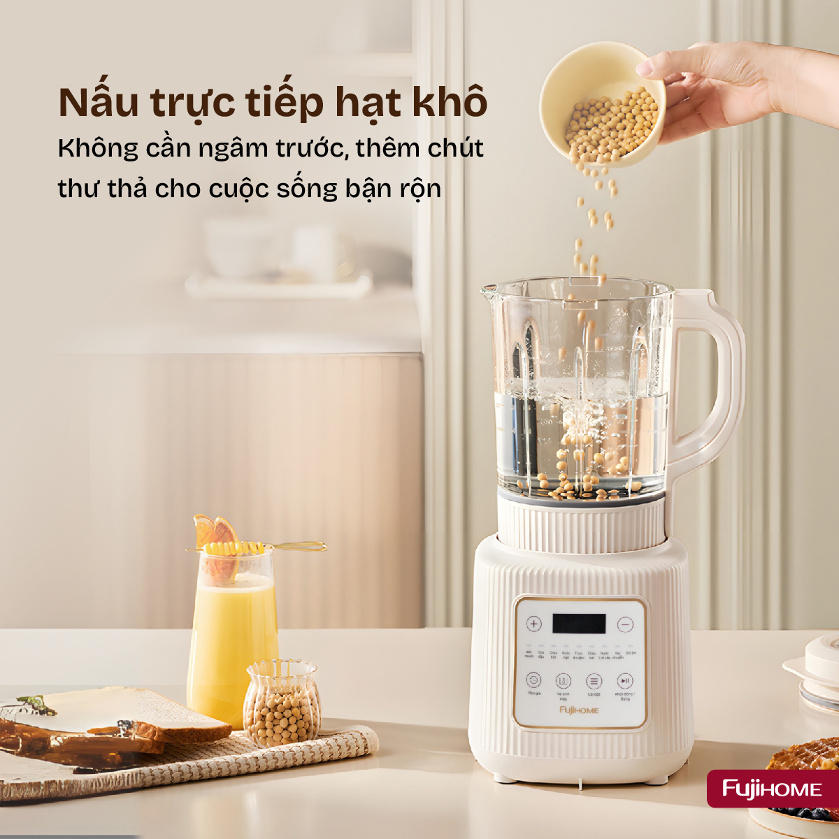 Hình ảnh chi tiết Máy làm sữa hạt đa năng Fujihome SM01A - Ảnh số 17