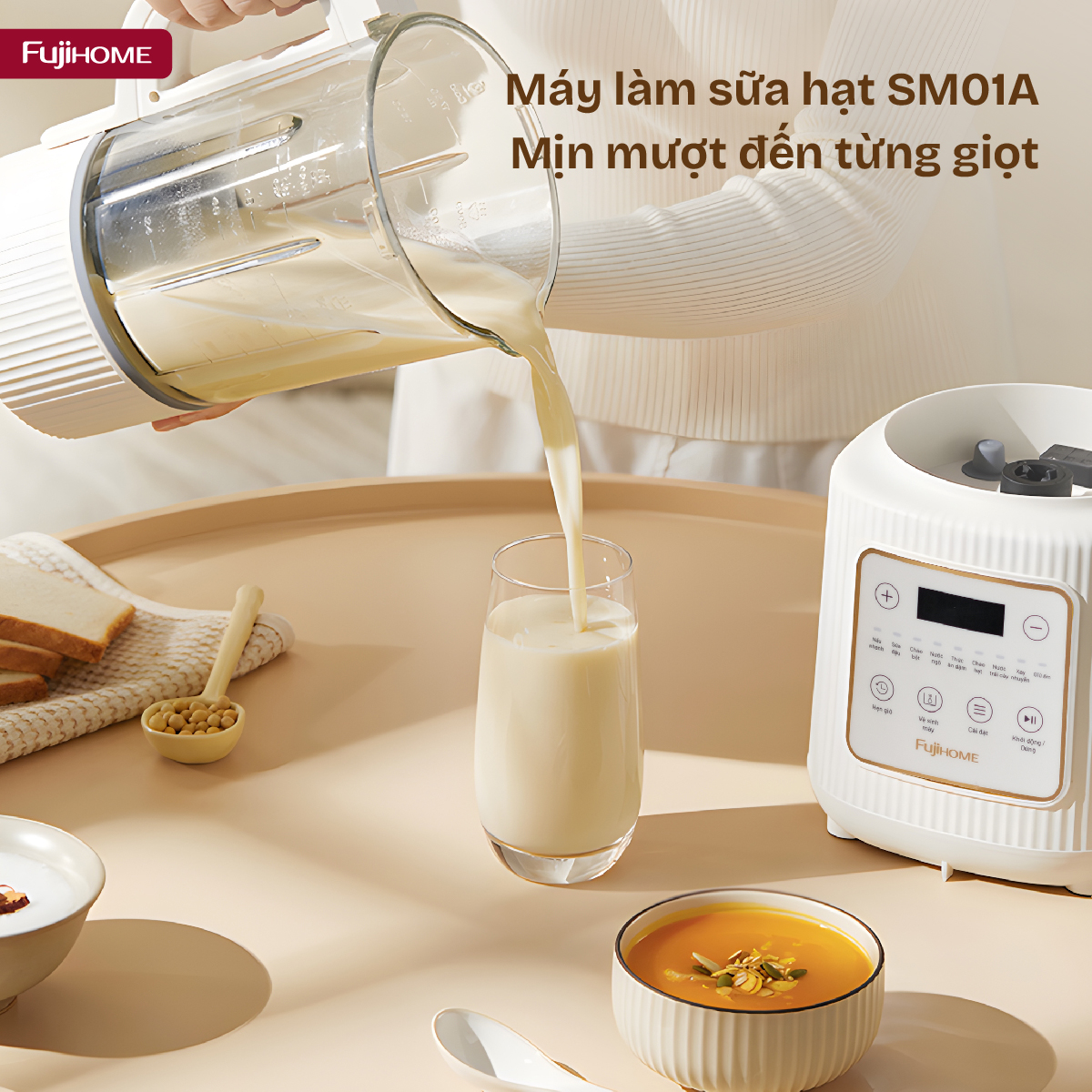Hình ảnh chi tiết Máy làm sữa hạt đa năng Fujihome SM01A - Ảnh số 18