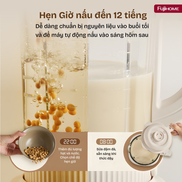 Hình ảnh chi tiết Máy làm sữa hạt đa năng Fujihome SM01A - Ảnh số 3