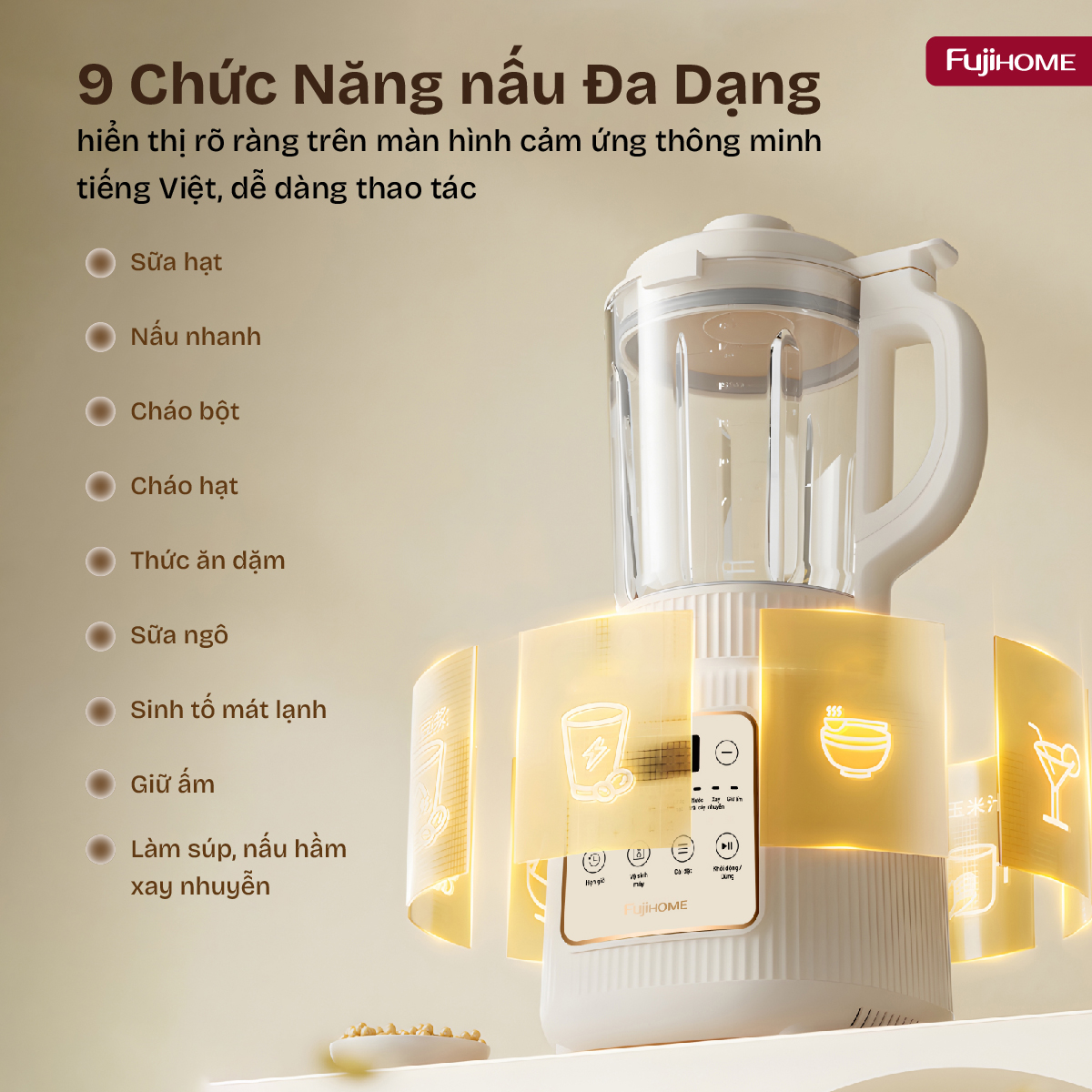 Hình ảnh chi tiết Máy làm sữa hạt đa năng Fujihome SM01A - Ảnh số 22