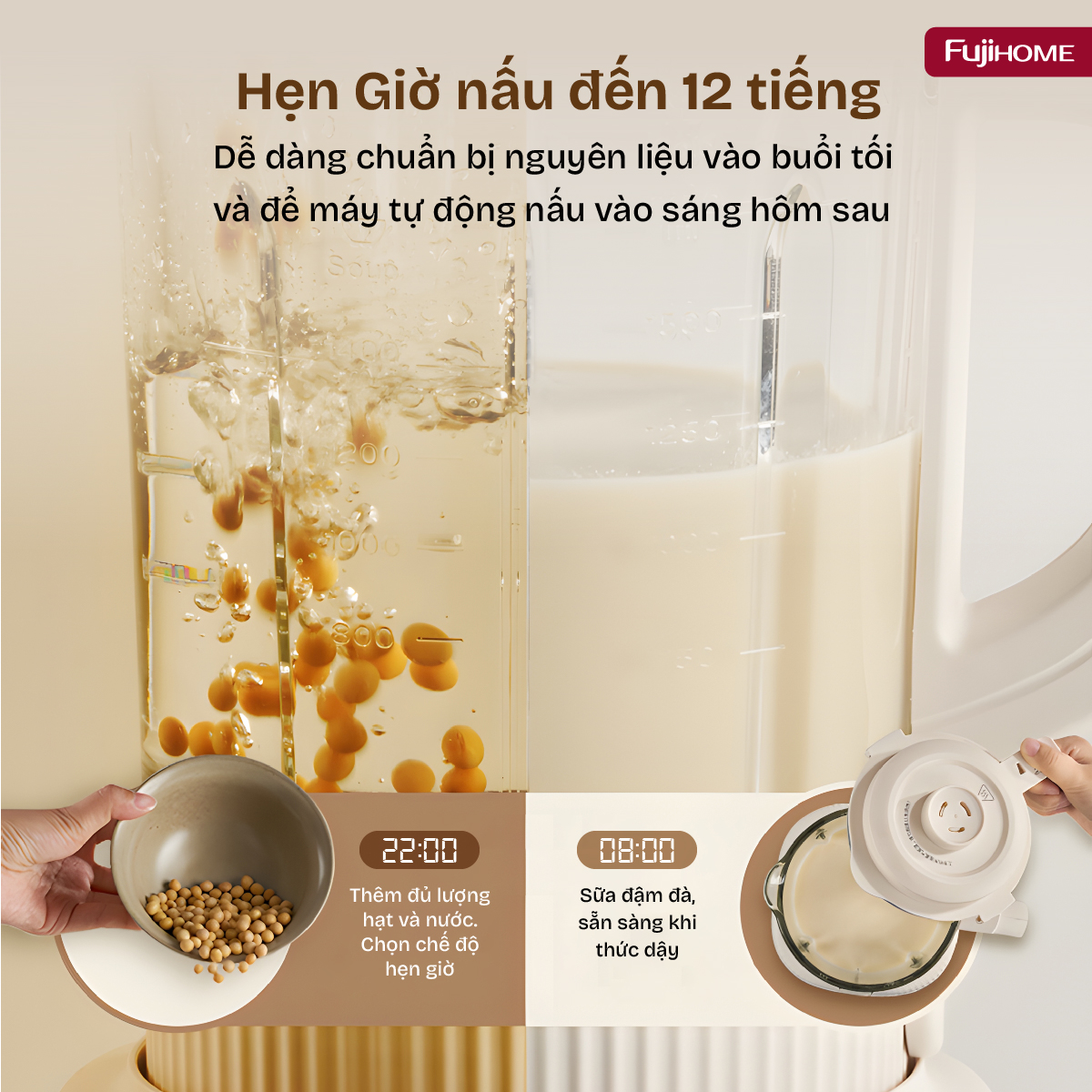 Hình ảnh chi tiết Máy làm sữa hạt đa năng Fujihome SM01A - Ảnh số 23