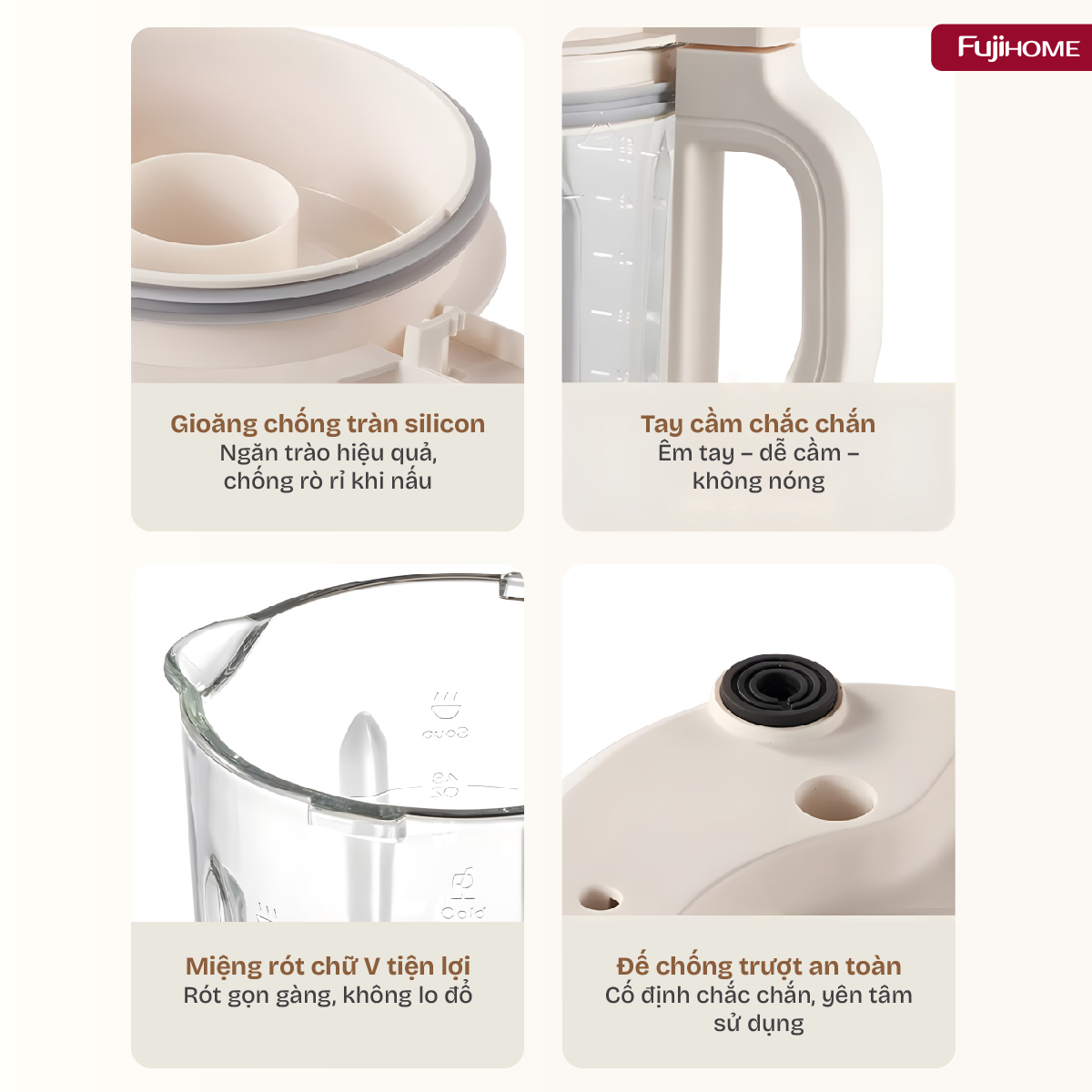 Hình ảnh chi tiết Máy làm sữa hạt đa năng Fujihome SM01A - Ảnh số 24