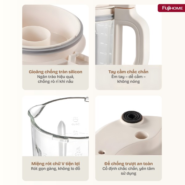 Hình ảnh chi tiết Máy làm sữa hạt đa năng Fujihome SM01A - Ảnh số 11