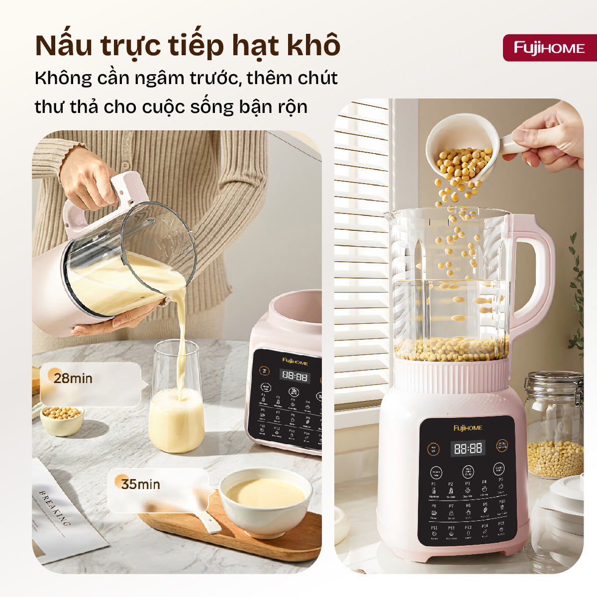 Hình ảnh chi tiết Máy làm sữa hạt đa năng Fujihome SM01B - Ảnh số 19