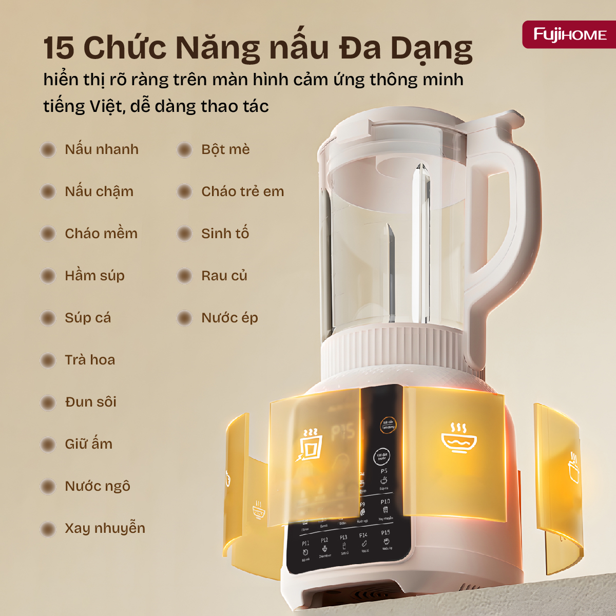Hình ảnh chi tiết Máy làm sữa hạt đa năng Fujihome SM01B - Ảnh số 25