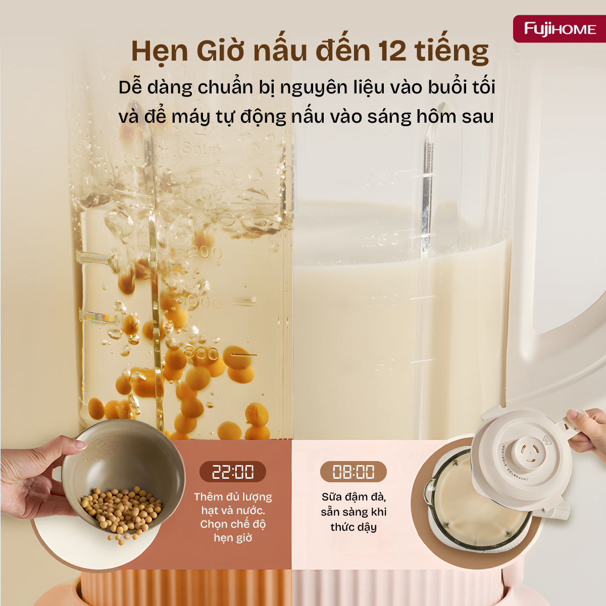 Hình ảnh chi tiết Máy làm sữa hạt đa năng Fujihome SM01B - Ảnh số 26