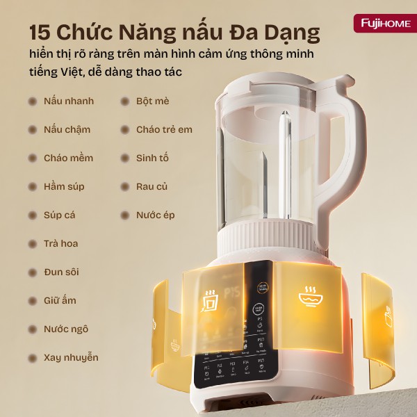 Hình ảnh chi tiết Máy làm sữa hạt đa năng Fujihome SM01B - Ảnh số 4