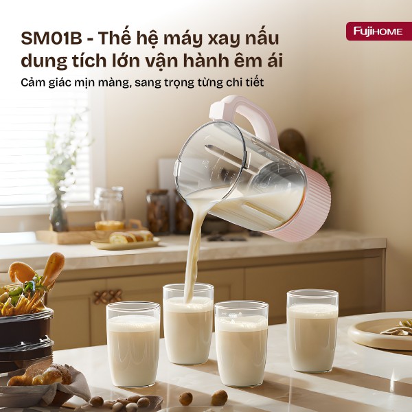 Hình ảnh chi tiết Máy làm sữa hạt đa năng Fujihome SM01B - Ảnh số 6