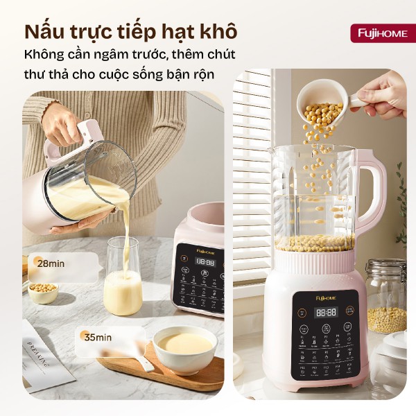 Hình ảnh chi tiết Máy làm sữa hạt đa năng Fujihome SM01B - Ảnh số 7