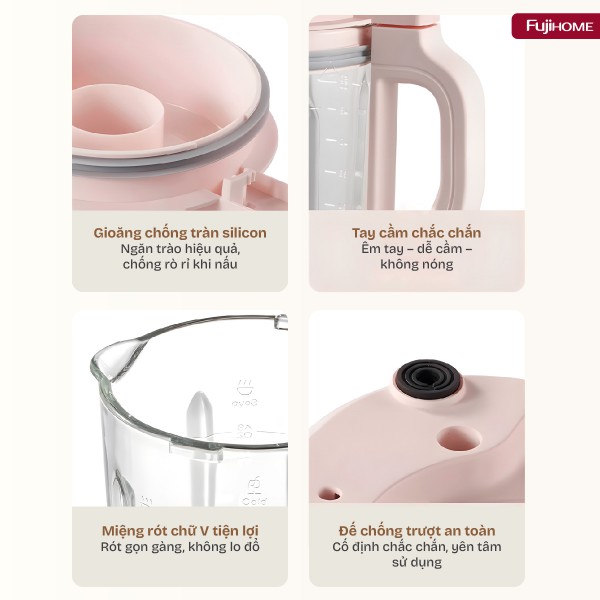 Hình ảnh chi tiết Máy làm sữa hạt đa năng Fujihome SM01B - Ảnh số 11