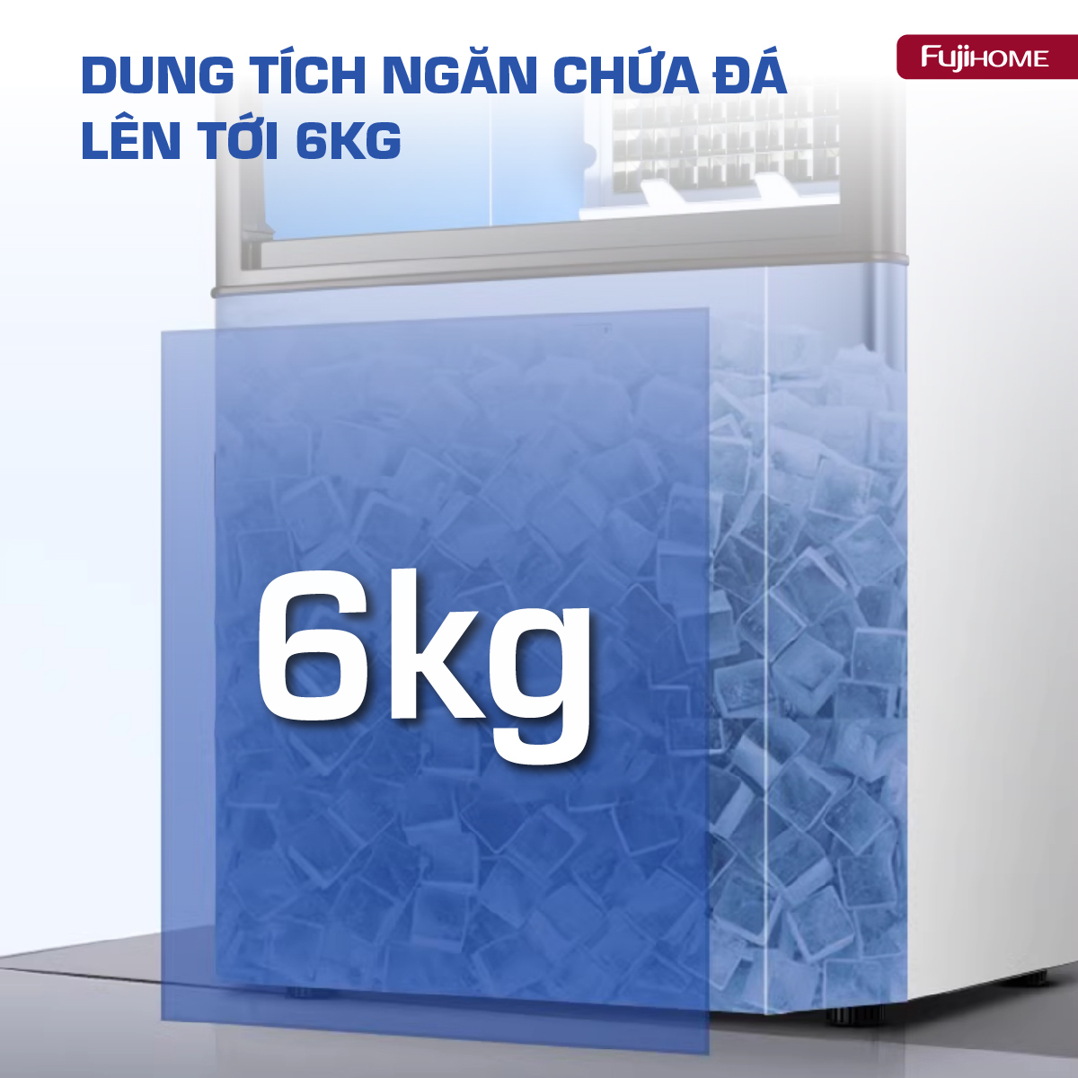 Hình ảnh chi tiết Máy làm đá thương mại kèm lọc nước UF Fujihome IM45C - Ảnh số 5