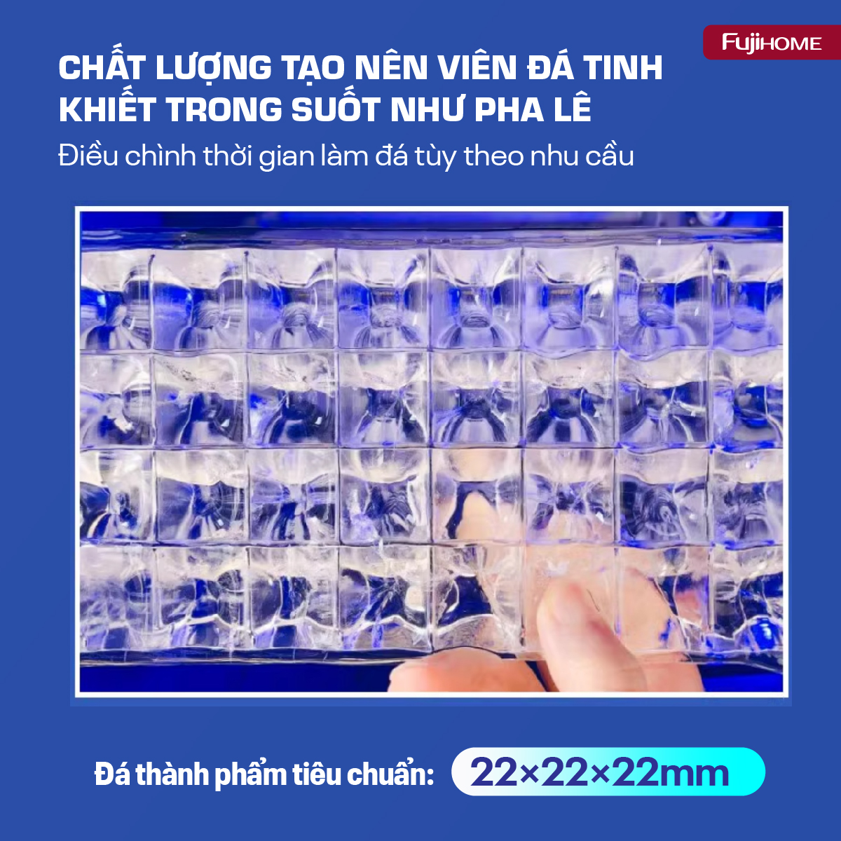 Hình ảnh chi tiết Máy làm đá thương mại kèm lọc nước UF Fujihome IM45C - Ảnh số 6