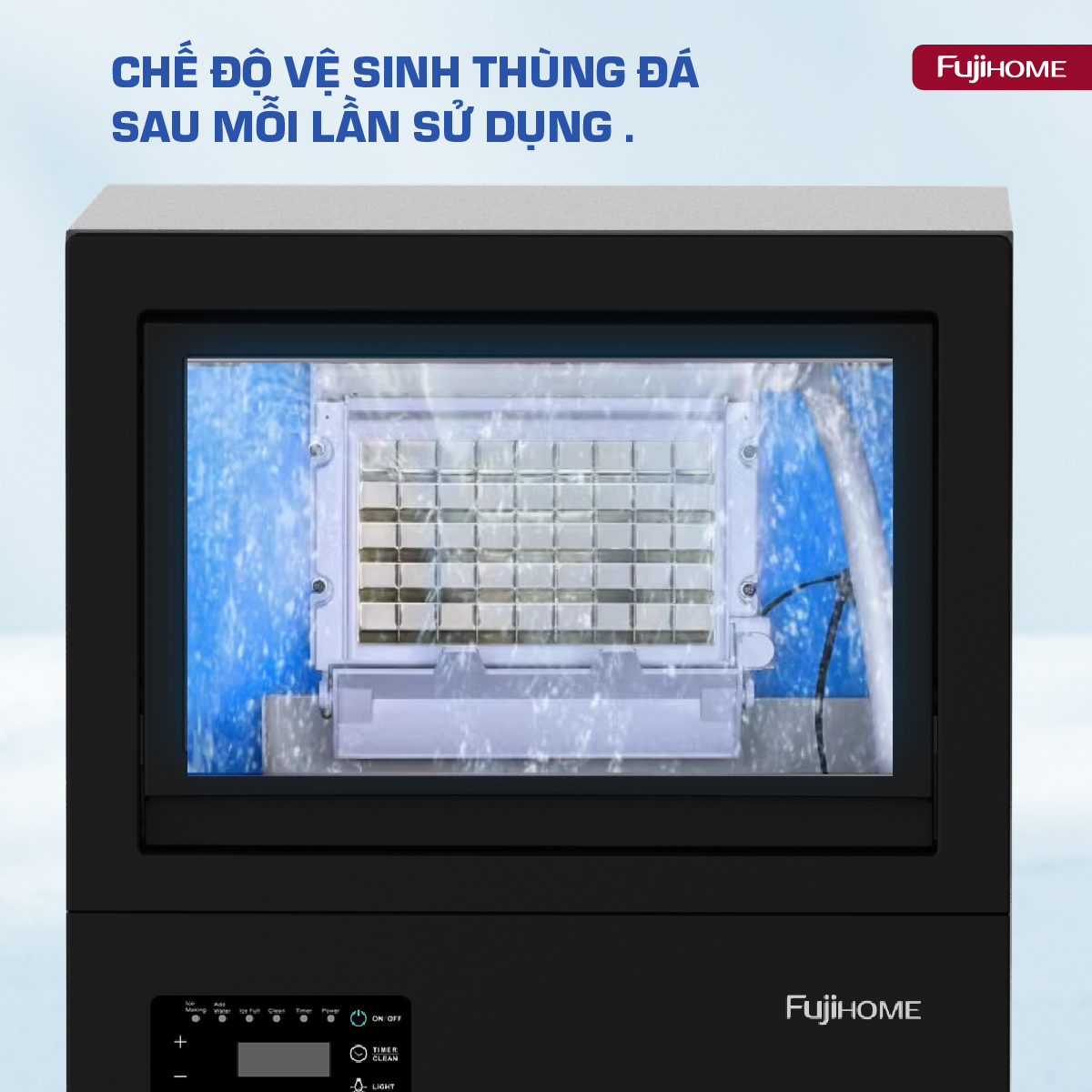 Hình ảnh chi tiết Máy làm đá thương mại kèm lọc nước UF Fujihome IM45C - Ảnh số 9