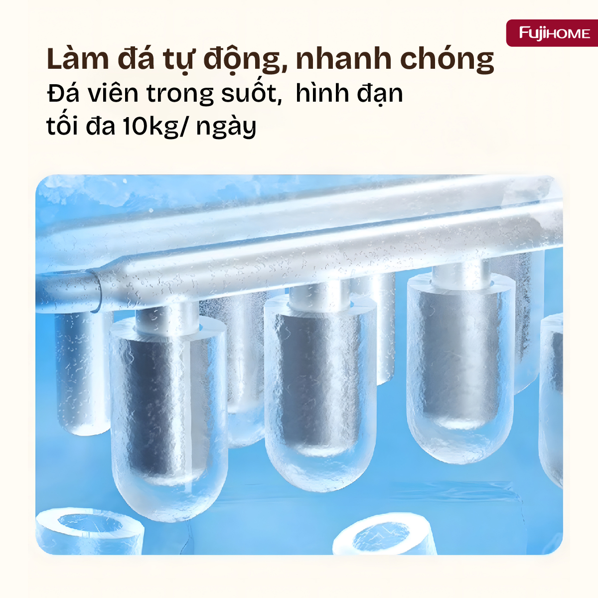 Hình ảnh chi tiết Máy làm đá viên mini Fujihome IM1218 - Ảnh số 19
