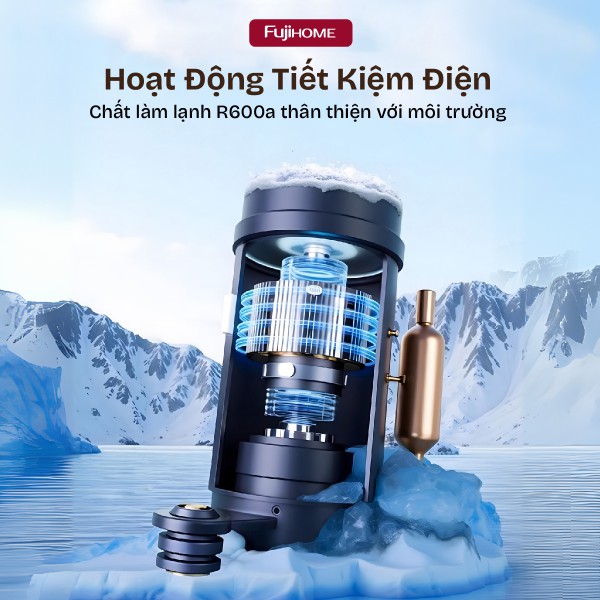 Hình ảnh chi tiết Máy làm đá viên mini Fujihome IM1218 - Ảnh số 3